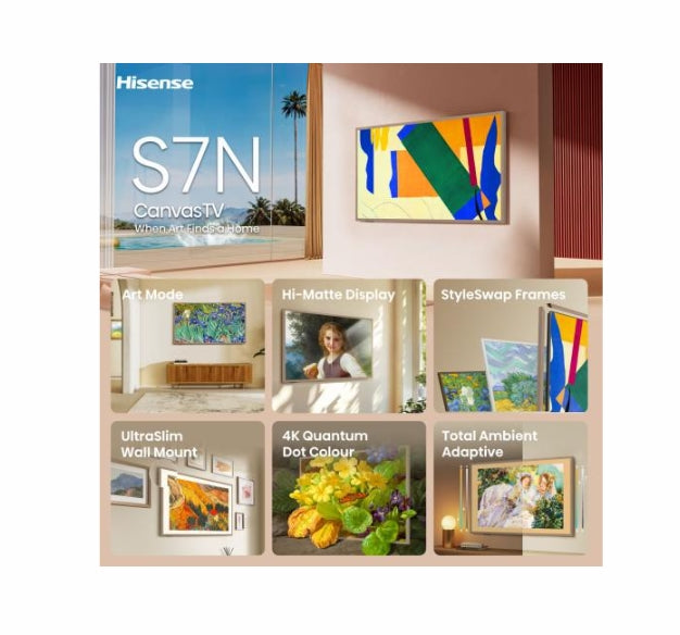 Телевизор Hisense CanvasTV, 55" (55S7NQ)