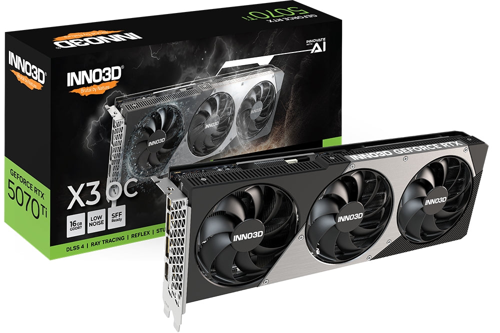 Видео карта Inno3D GeForce RTX 5070 Ti 16GB GDDR7 X3 OC