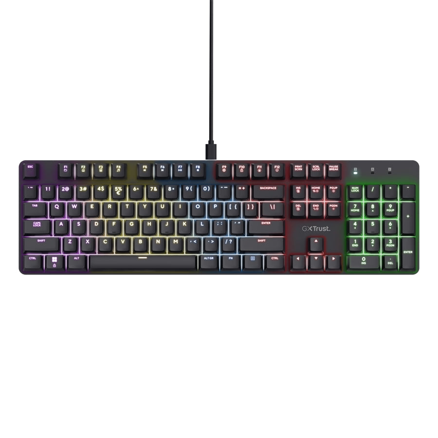Клавиатура TRUST GXT 871 Zora Mechanical Gaming Keyboard, Black US