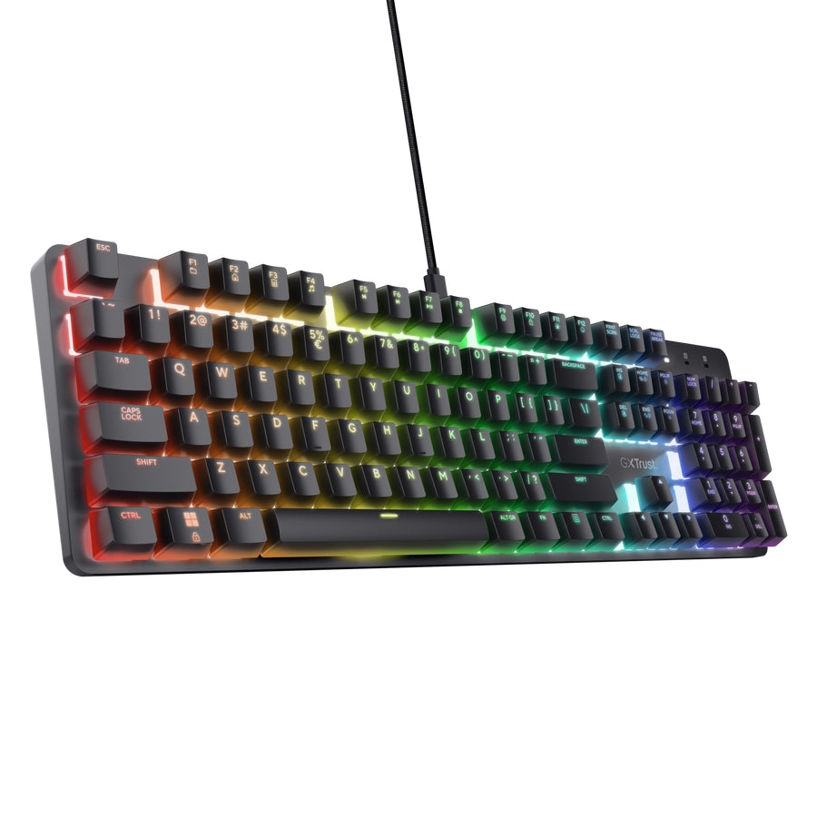 Клавиатура TRUST GXT 871 Zora Mechanical Gaming Keyboard, Black US