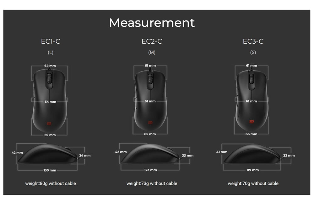 Мишка BenQ ZOWIE EC3-CW Wireless Mouse For Esports