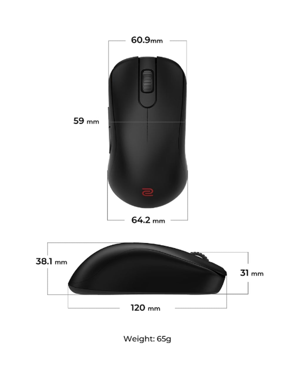 Мишка BenQ ZOWIE S2-DW 4K Wireless Mouse for Esports