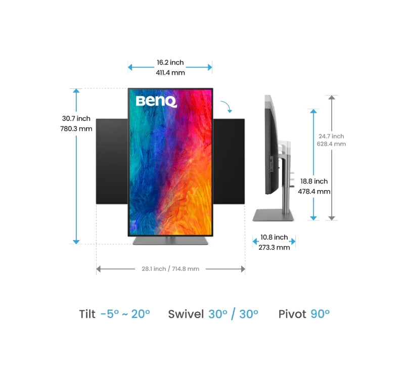 Монитор BenQ PD3225U, 32", 4K Designer Monitor