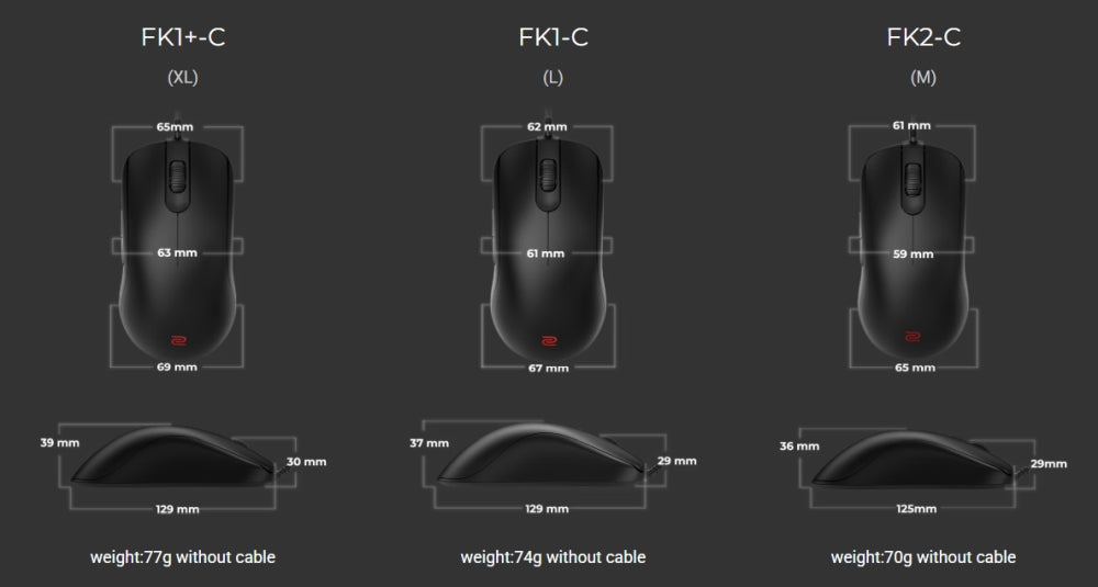 Мишка BenQ ZOWIE FK1-C Mouse for Esports