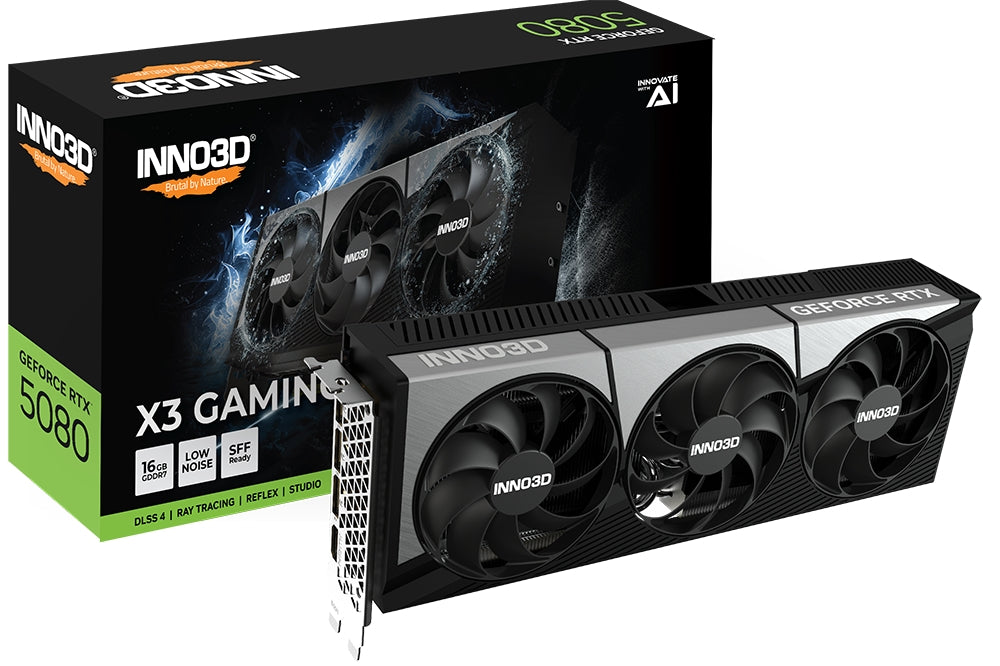 Видео карта Inno3D GeForce RTX 5080 16GB GDDR7 X3 OC Gaming