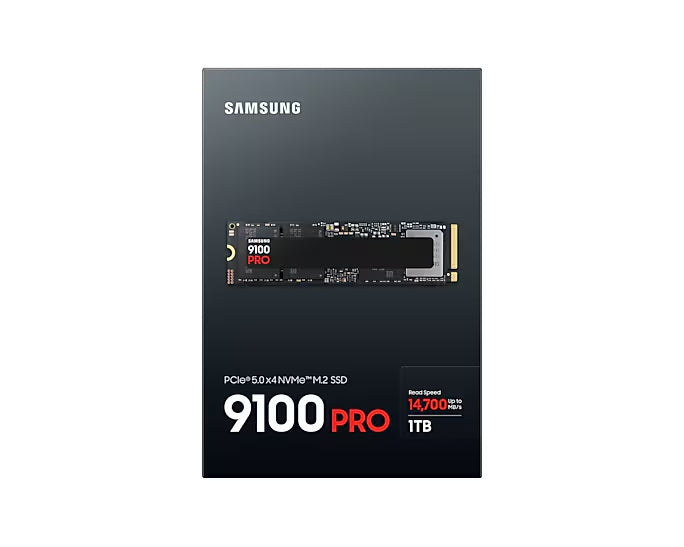 Твърд диск Samsung SSD 9100 PRO 1TB PCIe 5.0 NVMe 2.0 M.2 Read 14700 MB/s Write 13300 MB/s