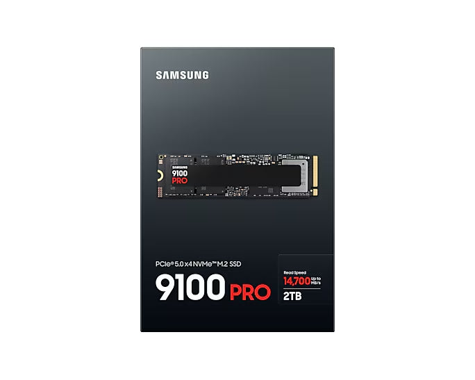 Твърд диск Samsung SSD 9100 PRO 2TB PCIe 5.0 NVMe 2.0 M.2 Read 14700 MB/s Write 13300 MB/s