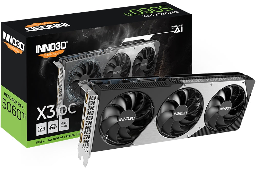 Видео карта Inno3D GeForce RTX 5060 Ti 16GB GDDR7 X3 OC