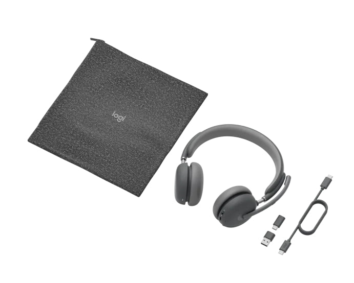 Слушалки Logitech Zone Wireless 2 Headset, Teams, GRAPHITE