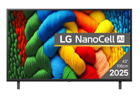 Телевизор LG 43NANO80A3B, 43" 4K HDR Smart Nano Cell TV