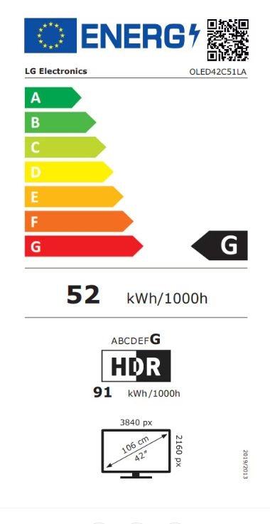 Телевизор LG OLED42C51LA, 42" UHD OLED evo