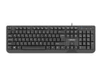 Клавиатура Natec Keyboard Trout US Layout Slim, Black
