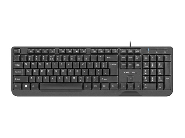 Клавиатура Natec Keyboard Trout US Layout Slim, Black