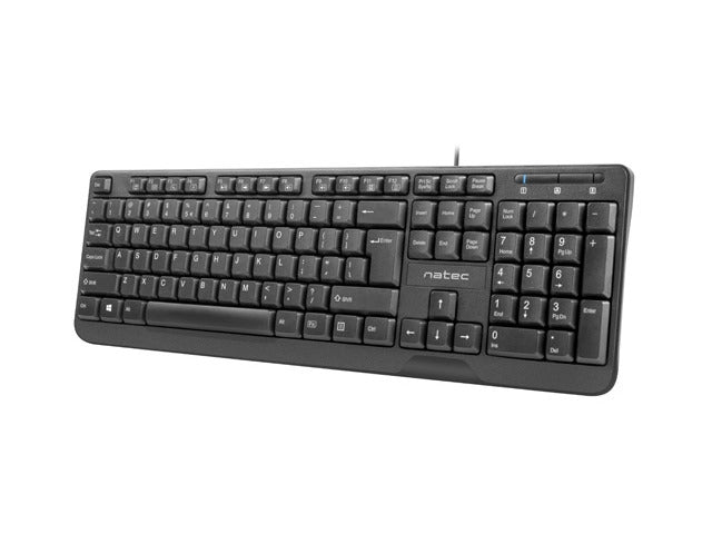 Клавиатура Natec Keyboard Trout US Layout Slim, Black