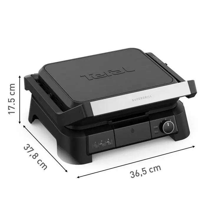 Барбекю Tefal GC5108E0 Supergrill 3In1 Black Eu