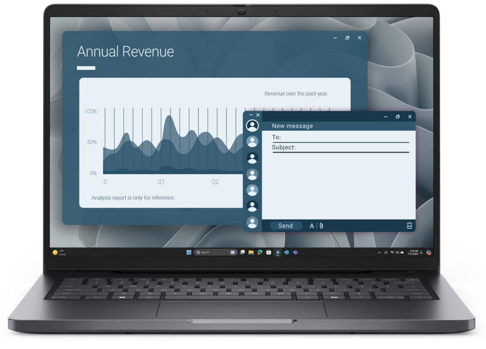 Лаптоп Dell Pro 14 PC14255, AMD Ryzen 5 PRO 230
