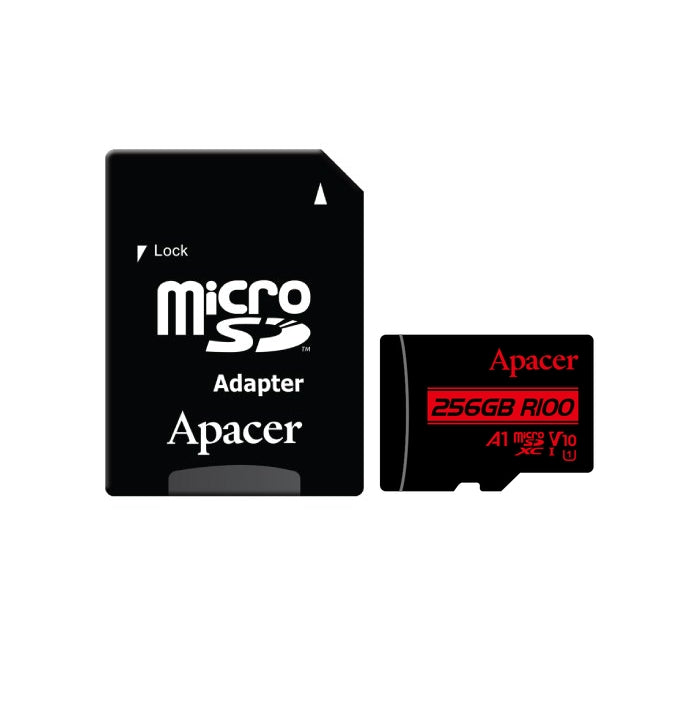 Памет Apacer 256GB microSDHC/SDXC UHS-I U1 V10 A1 (1 adapter)