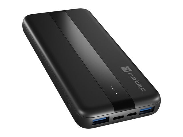 Зарядно устройство Natec Powerbank Trevi Slim Q V2 10000MAh 2X USB-A 18W + 1X USB-C 20W +