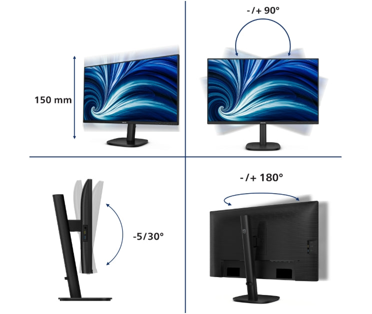 Монитор Philips 27B2U3601, 27" IPS WLED