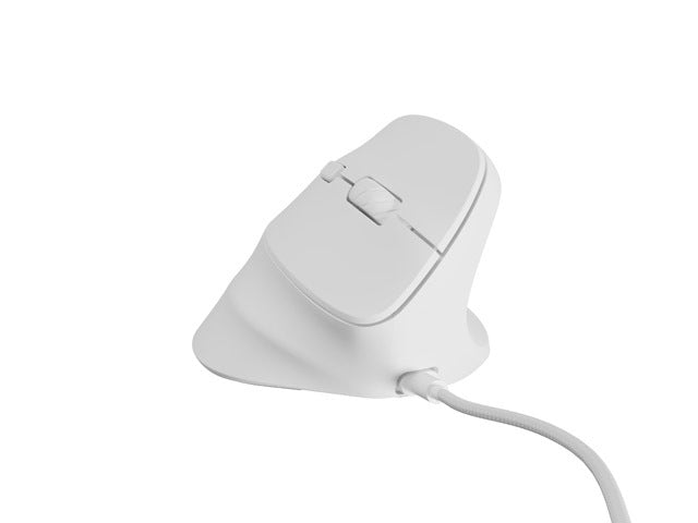 Мишка Natec Vertical Mouse Crake 2 Pro 12800DPI Optical White