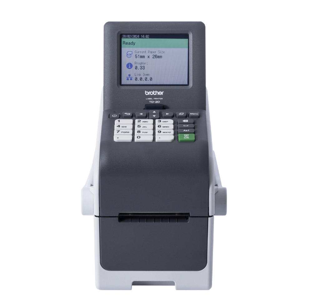 Етикетен принтер Brother TD-2350DSAH300 2" Network Label printer