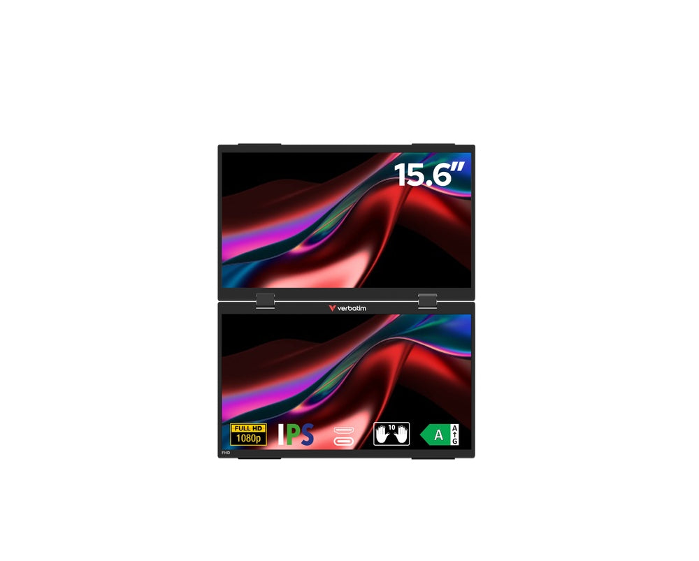 Монитор Verbatim Portable 15.6" Dual Monitor Essentials