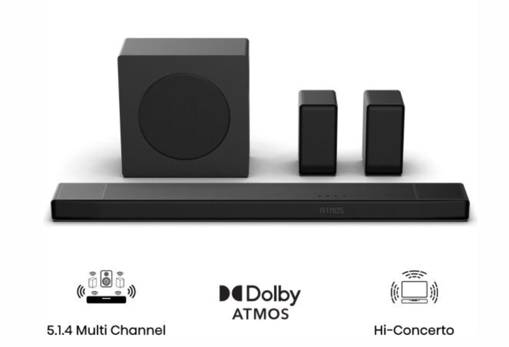 Аудио система Hisense AX5140Q, 5.1.4Ch Sound Bar with Wireless Subwoofer