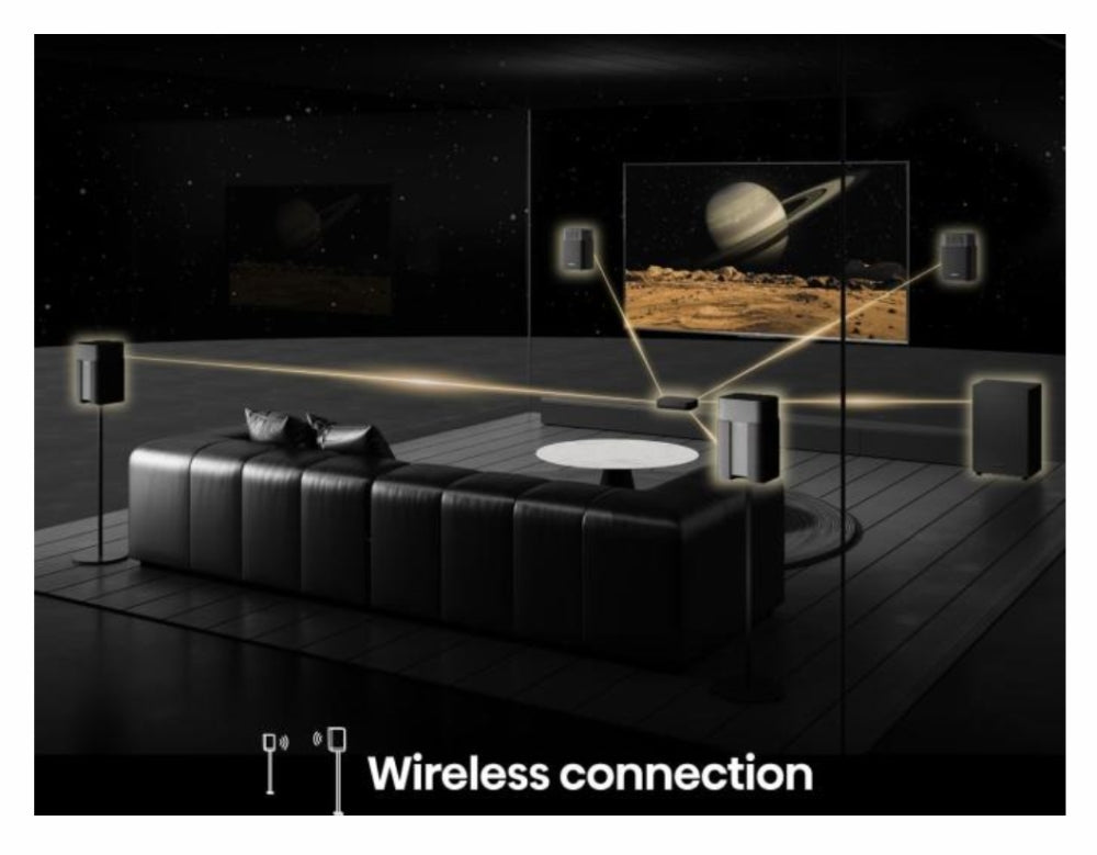 Аудио система Hisense HT Saturn, 4.1.2Ch Sound Bar with Wireless Subwoofer