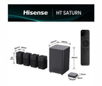Аудио система Hisense HT Saturn, 4.1.2Ch Sound Bar with Wireless Subwoofer