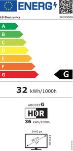 Монитор LG 34GX900A-B, 34", OLED UltraGear 21