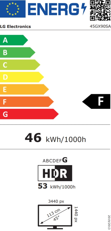 Монитор LG 45GX90SA-B, 44.5"
