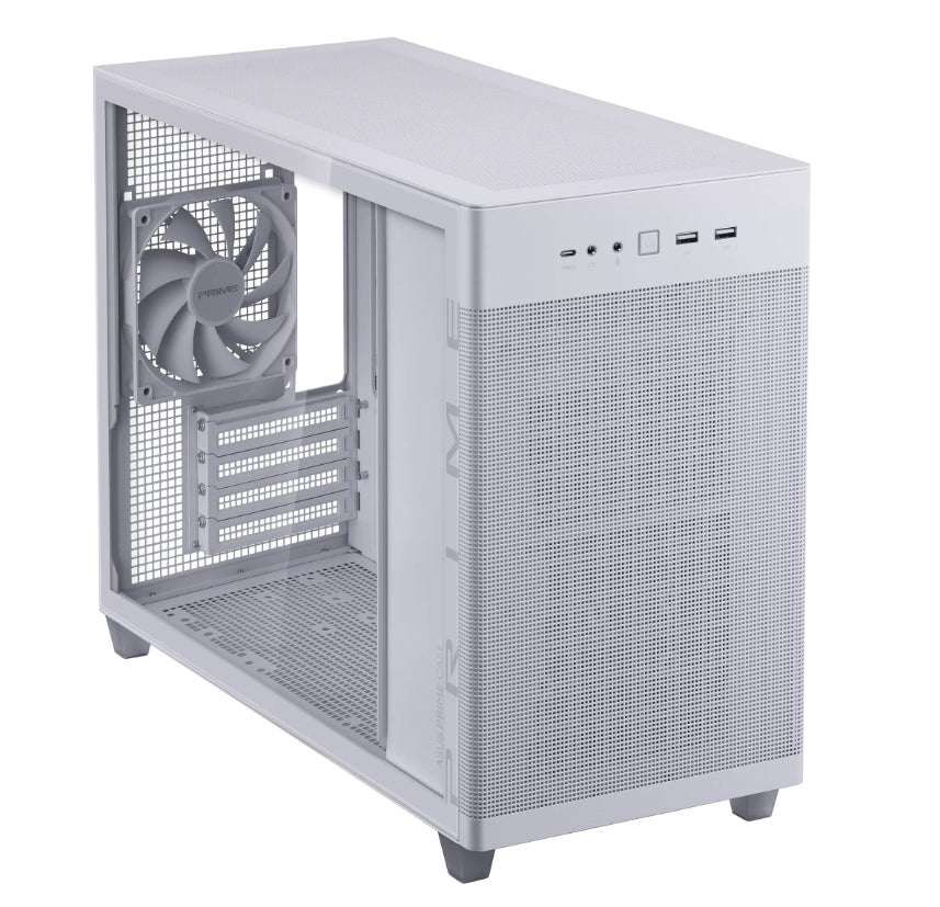 Кутия за компютър Asus Prime AP201 TG White