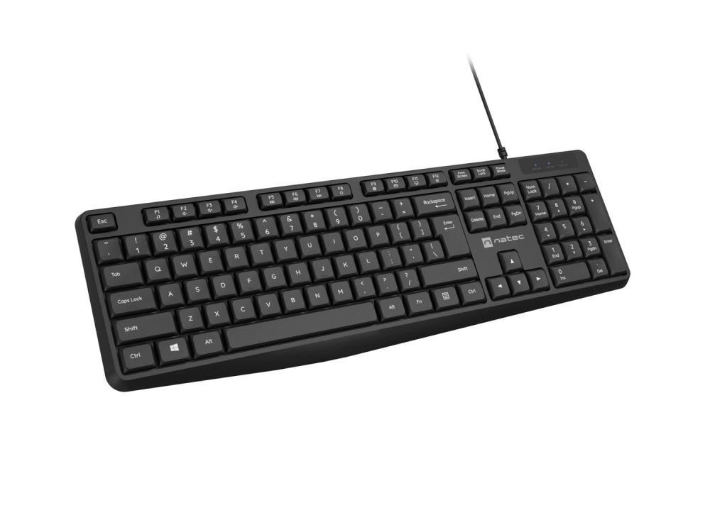 Клавиатура Natec Keyboard Nautilus SLIM US Layout Black