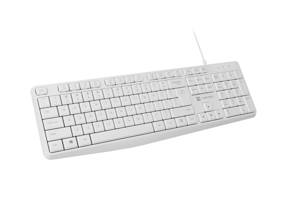 Клавиатура Natec Keyboard Nautilus US Layout White