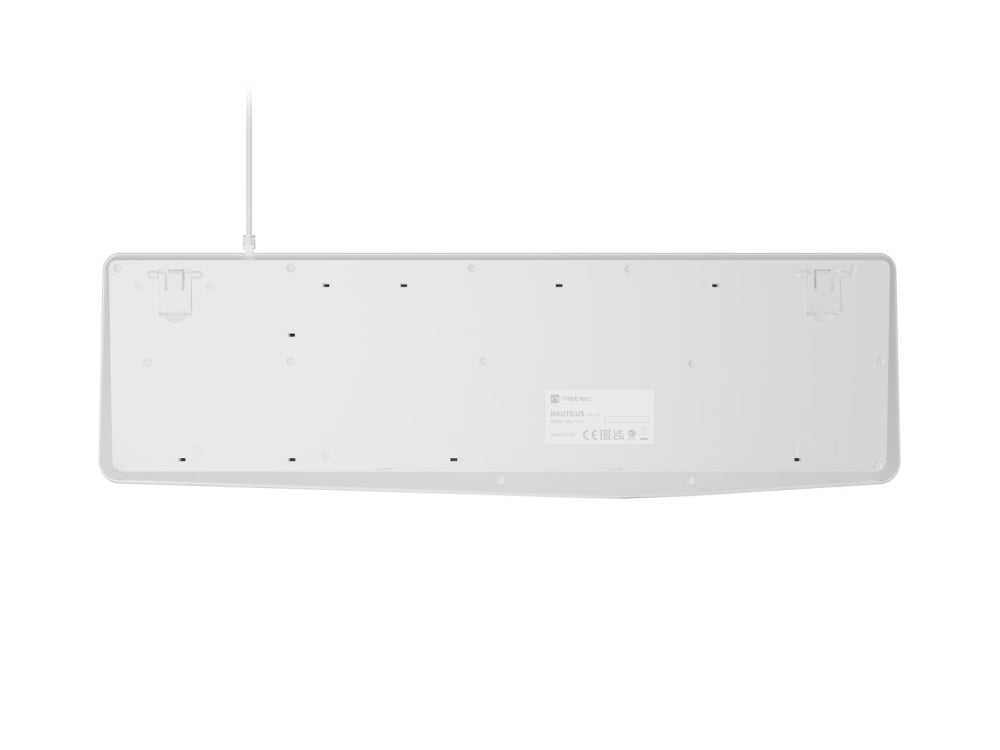 Клавиатура Natec Keyboard Nautilus US Layout White