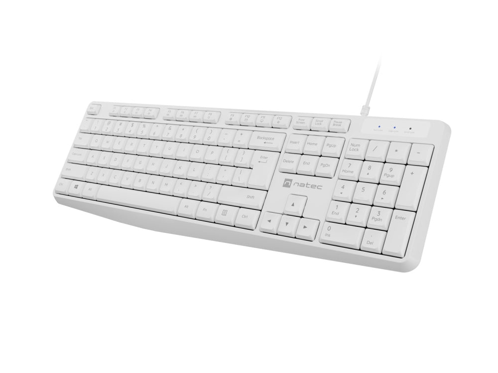 Клавиатура Natec Keyboard Nautilus US Layout White