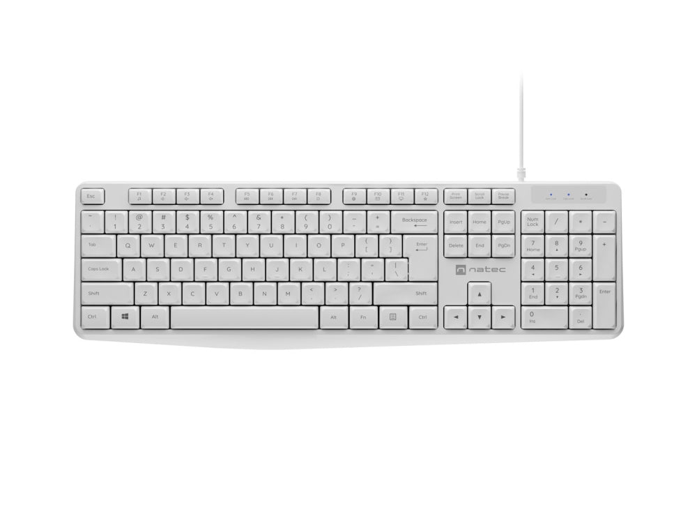 Клавиатура Natec Keyboard Nautilus US Layout White
