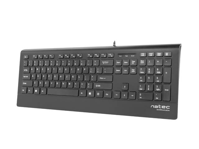 Клавиатура Natec Keyboard Barracuda SLIM US Layout Black