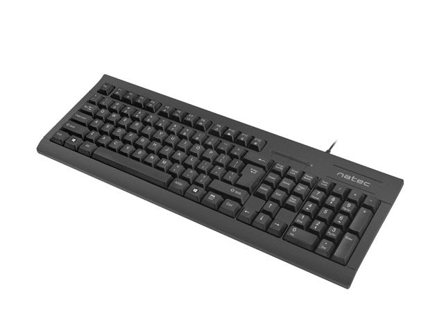 Клавиатура Natec Keyboard Moray US Layout With Id Card Reader Black