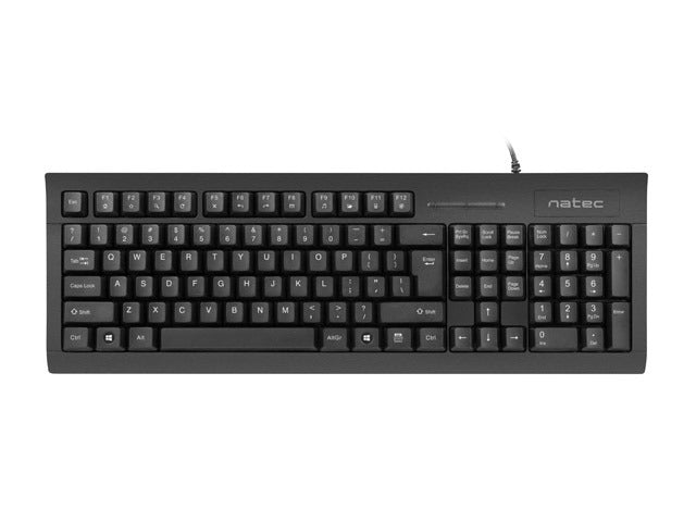 Клавиатура Natec Keyboard Moray US Layout With Id Card Reader Black