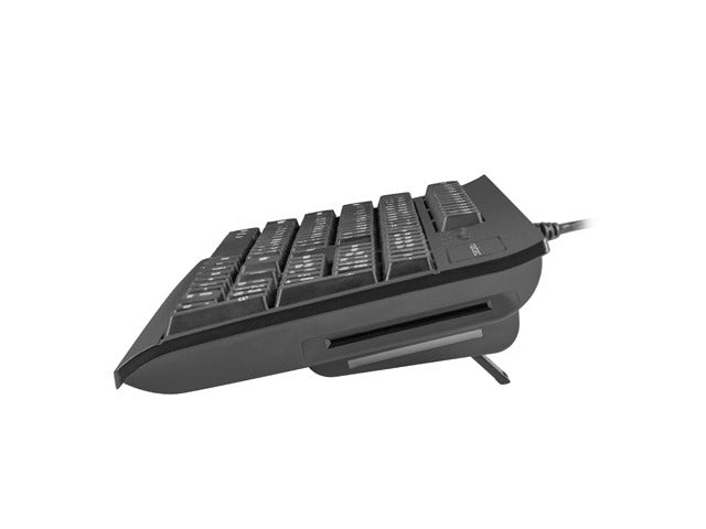 Клавиатура Natec Keyboard Moray US Layout With Id Card Reader Black