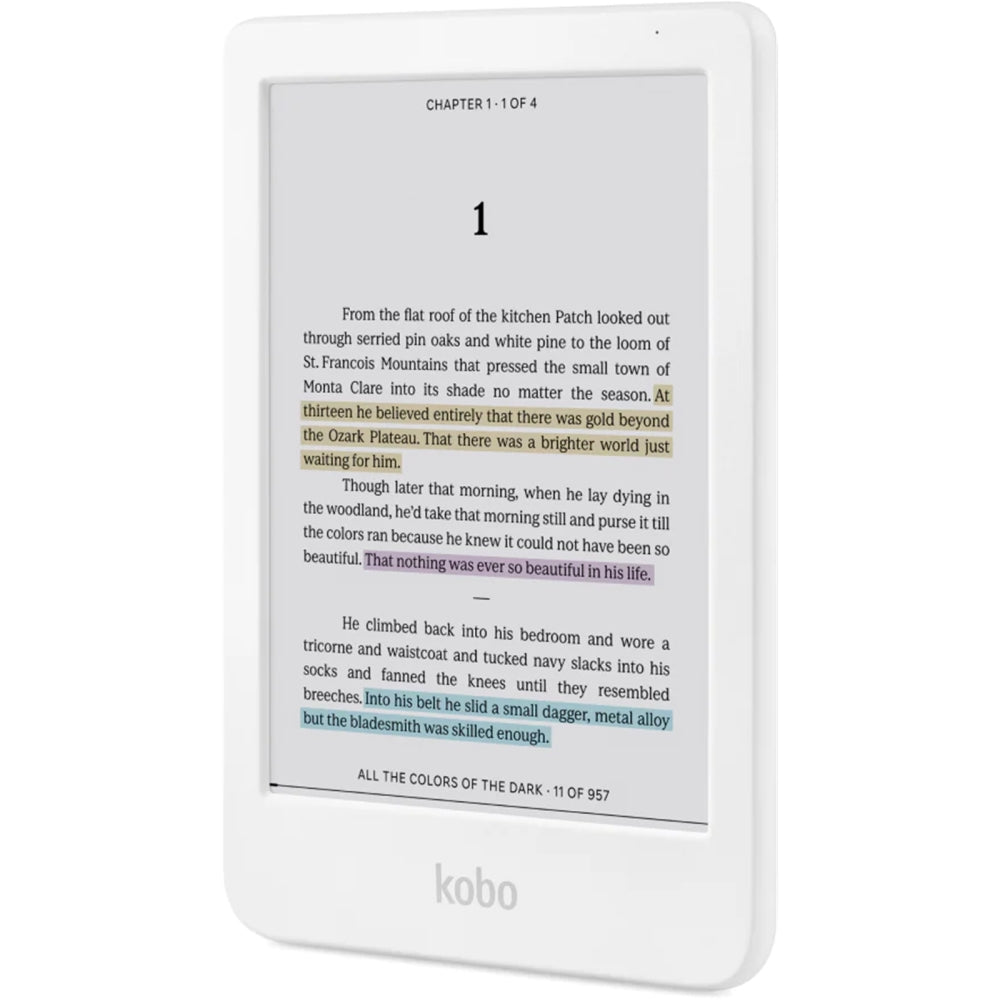 Четец за Е-книги Kobo Clara Colour e-Book Reader (N367-KU-WH-K-CK)