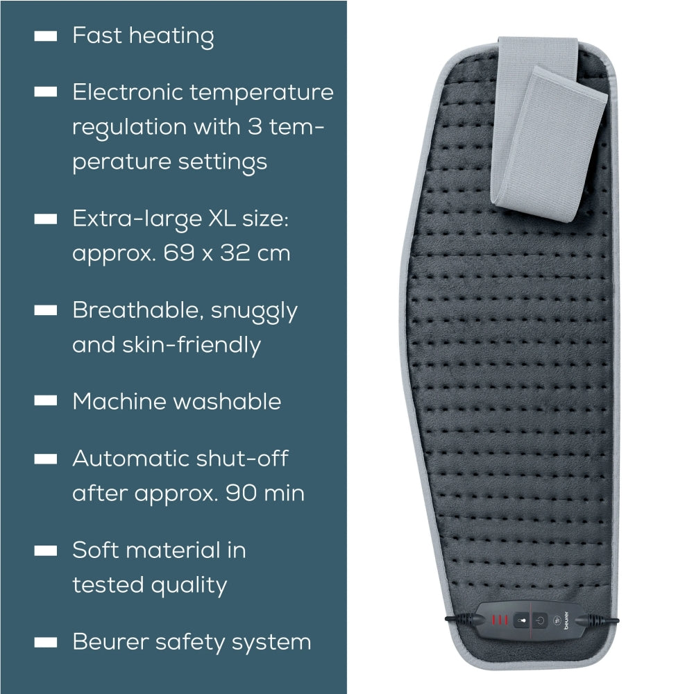 Термоподложка Beurer HK 60 Cosy Grey Abdominal & Back Heat Pad