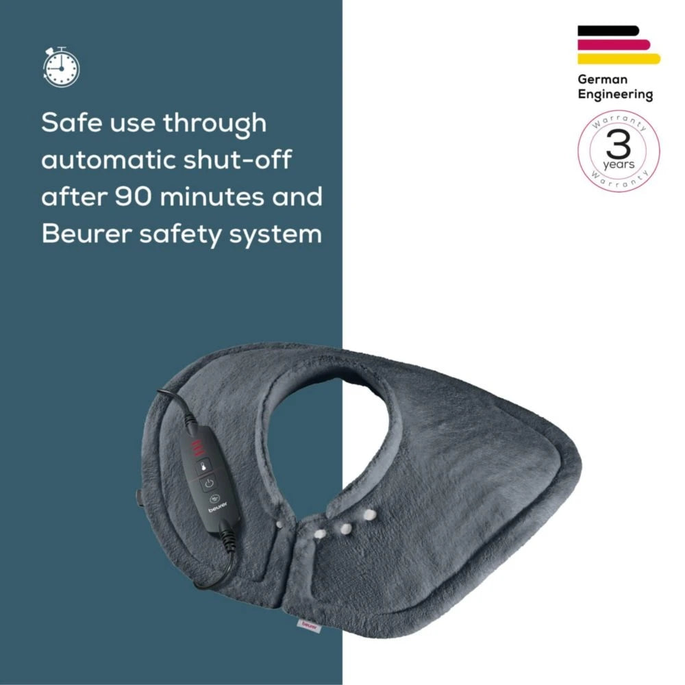 Термоподложка Beurer HK 66 Cosy Grey Shoulder & Neck Heat Pad