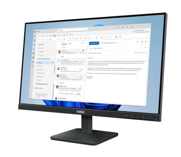 Монитор Lenovo ThinkVision S24-4e 23.8" IPS WLED