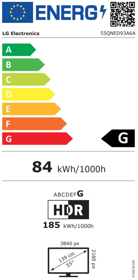 Телевизор LG 55QNED93A6A, 55" 4K HDR Smart QNED TV MiniLED