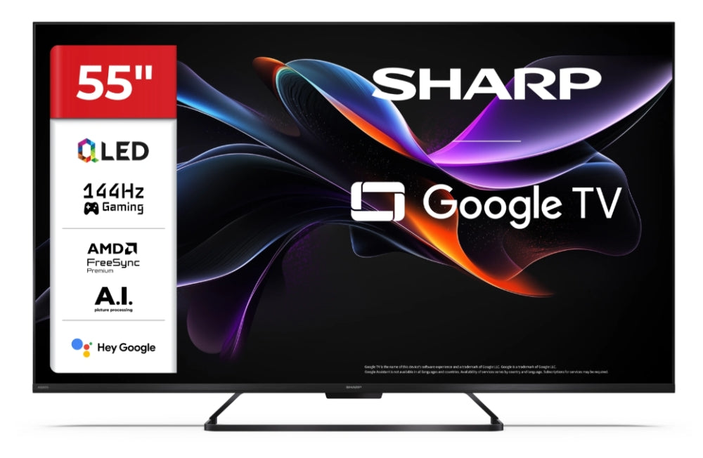 Телевизор Sharp 55HR7265E, 55" QLED GOOGLE TV