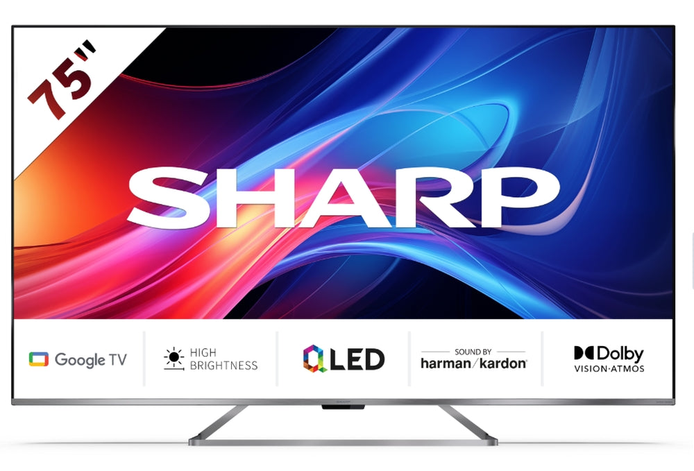 Телевизор Sharp 75GP7265E, 75" QLED Google TV