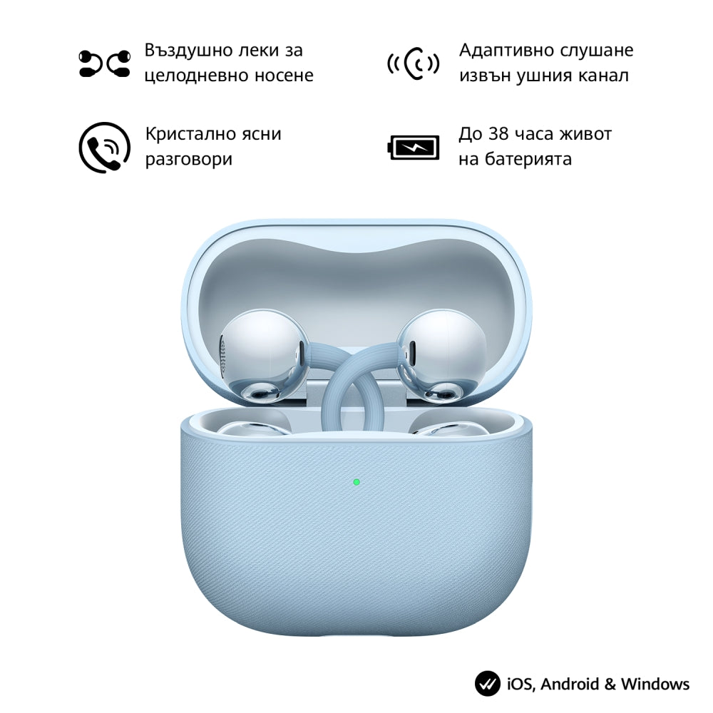 Слушалки Huawei FreeClip 2 Robin-T10 Blue
