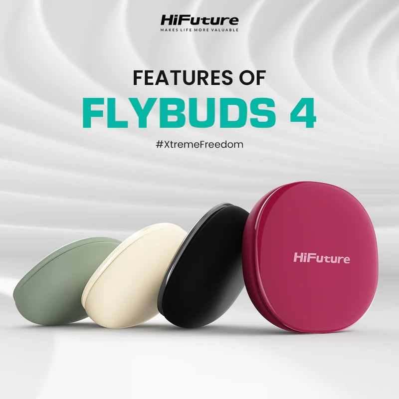 Слушалки HiFuture FlyBuds 4 AI Matcha Green